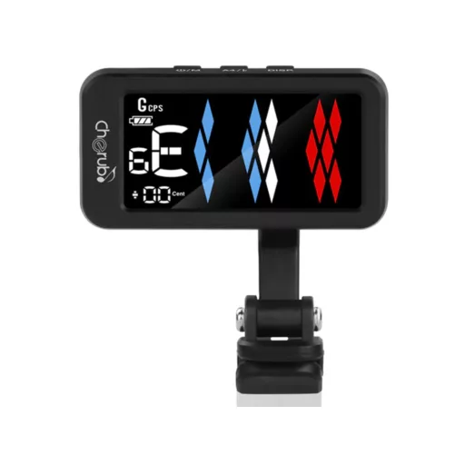 CHERUB Digitális Clip-on Hangoló Gitárhoz és Basszusgitárhoz, Újratölthető, Flow Tune Clip Tuner