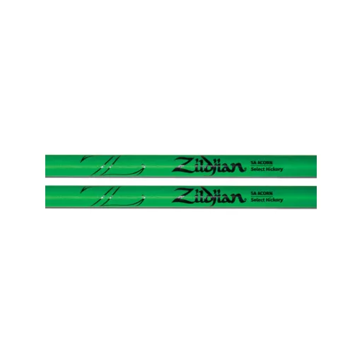 ZILDJIAN 5A ACORN NEON Zöld Ütőpálcák