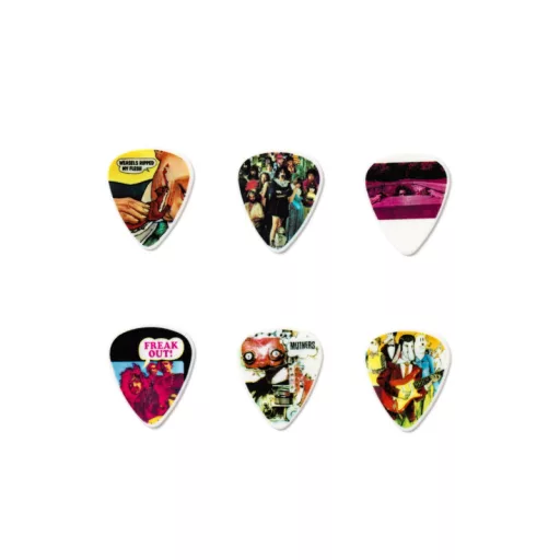 DUNLOP PENGETŐK ZAPPT01M FRANK ZAPPA SÁRGA (6) Pengető csomag